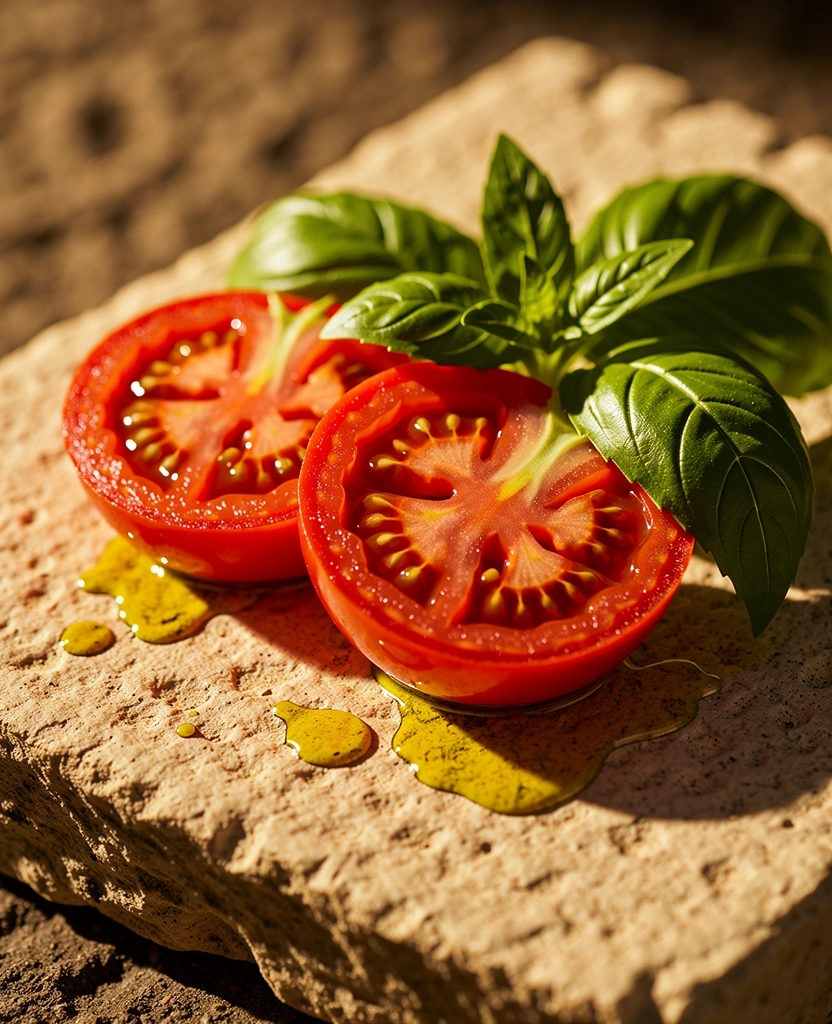 Mediterranean produce arrangement