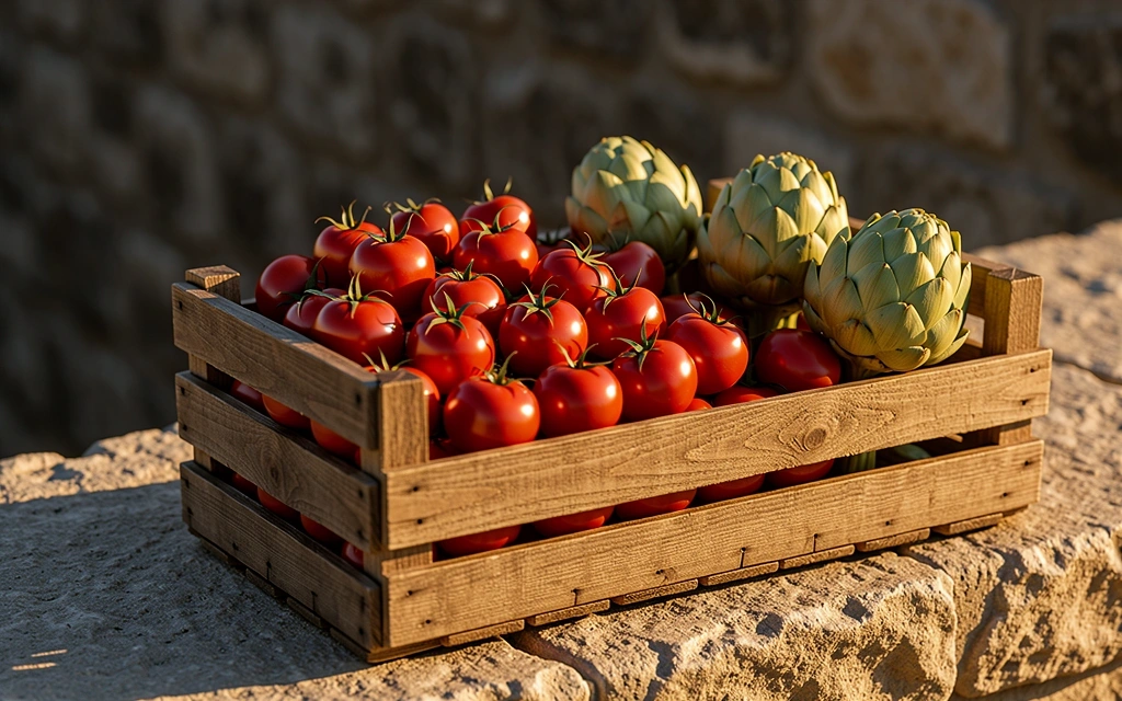 Neapolitan fresh market produce